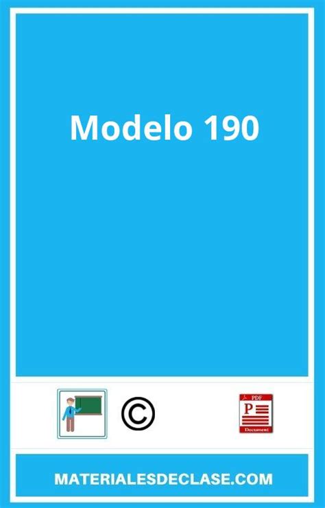 Modelo 190 Pdf 】 2024