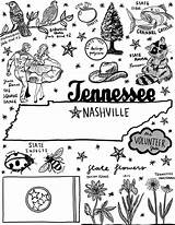 Tennessee Coloring Page  Etsy sketch template