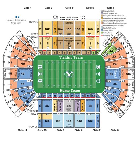 Lavell Edwards Stadium Seating Chart | amulette