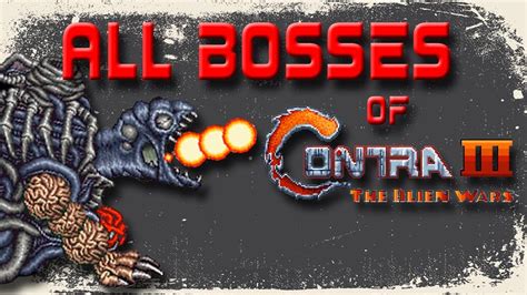 Contra 3: The Alien Wars SNES: All Bosses - YouTube