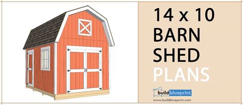 14x10 Barn Shed Plans - Build Blueprint