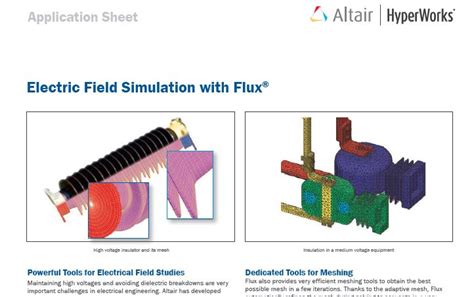 Electric Field Simulation with Flux