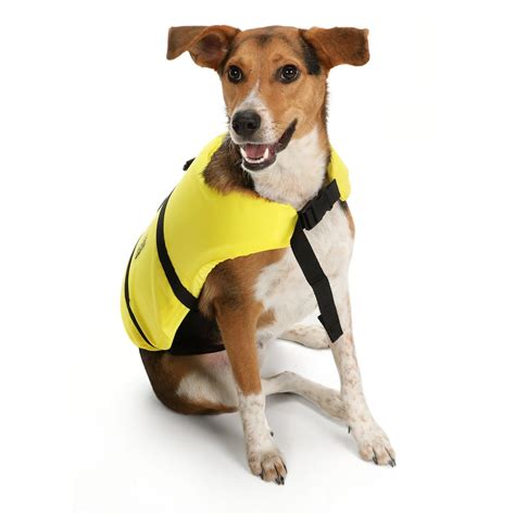 Seachoice 86320 Dog Life Vest - Adjustable Life Jacket for Dogs, with Grab Handle, Yellow, Size ...