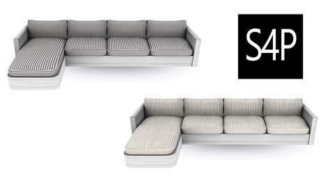 Sims 4 Pose: Modern Sectional Sofa Mesh {Seating} | Sims 4 cc furniture ...