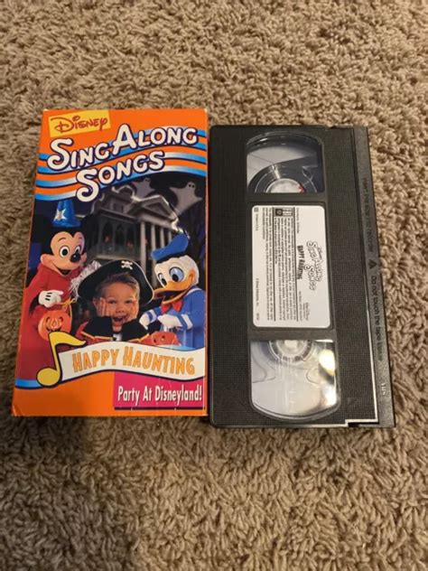 DISNEY SING ALONG Songs Happy Haunting Party VHS Halloween Spooky Scary. EUR 15,71 - PicClick IT