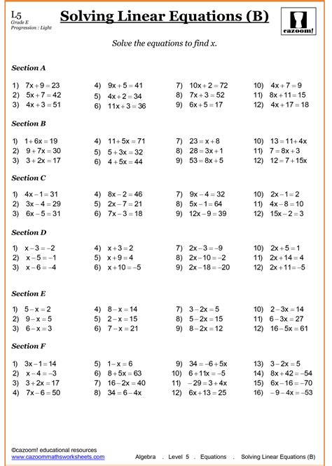 7th Grade Math Worksheets Free Printable With Answers - Printable ...