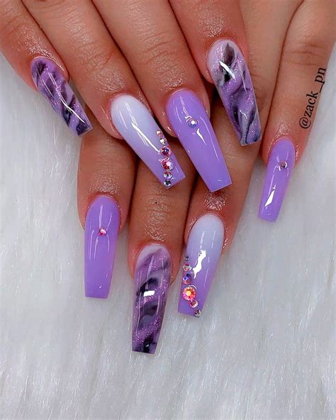 The Best Summer Ombre Nails Ideas | Stylish Belles | Purple acrylic ...