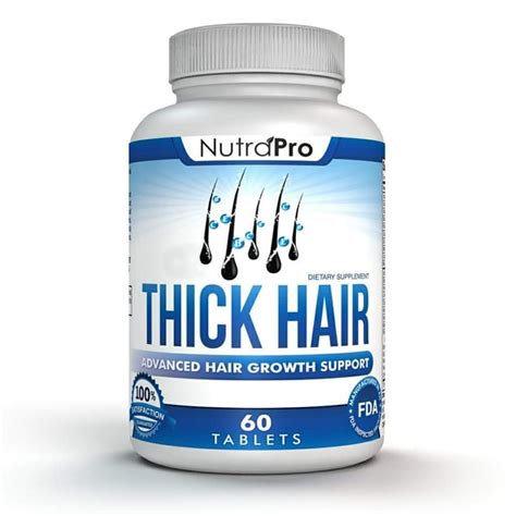 Thick Hair Growth Vitamins–Anti Hair Loss Pills with DHT Blocker Stimulates Faster Hair Growth ...