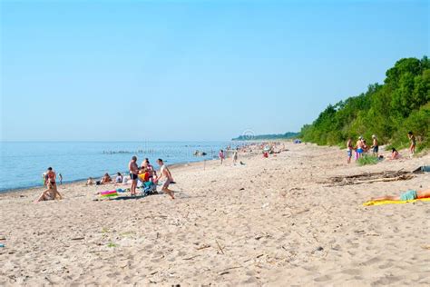 Sandy Beach In Klaipeda, Lithuania Editorial Photography - Image of horizon, recreation: 69531822