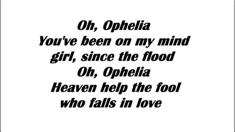 The Lumineers - Ophelia (Lyrics) - YouTube