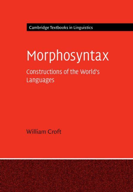 Morphosyntax | Linguistics, World languages, Textbook