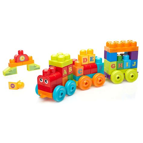 Mega Bloks Building Basics A-B-C Learning Train with Music & Sounds - Walmart.com - Walmart.com