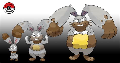 In-Progress Pokemon Evolutions | #659.5 - As Bunnelby age, their large ...