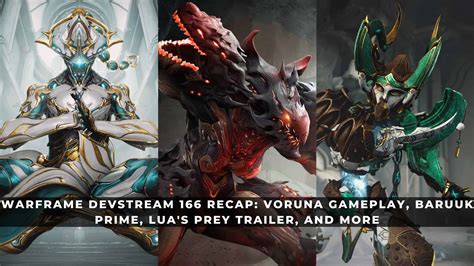 Warframe Devstream 166 Recap: Voruna Gameplay, Baruuk Prime, Lua's Prey Trailer, and More ...