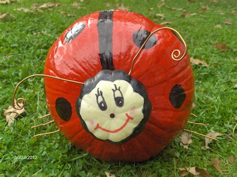 Ladybug Pumpkin | Ladybug birthday party, Ladybug birthday, Pumpkin halloween decorations