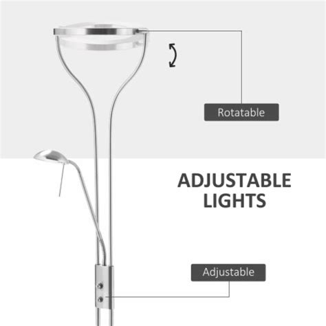 76 Adjustable LED Standing Reading Floor Lamp Light for Living Room ...