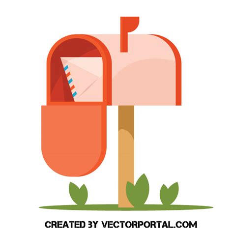 Classic Car Vector Clipart Mailbox