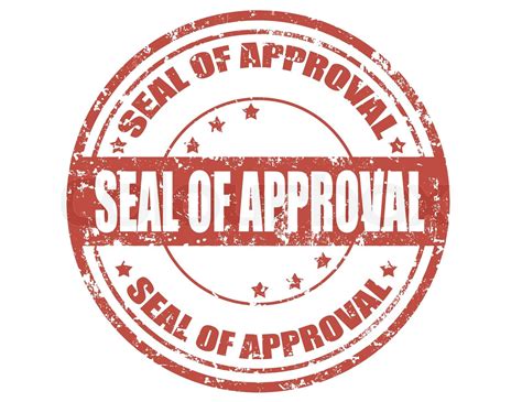 Seal of approval-stamp | Stock vector | Colourbox