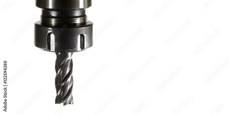 cnc milling machine - spindle with cutter, Version: natural colo Stock ...