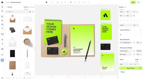 Artboard Studio — Online Free Stationery Mockup Templates