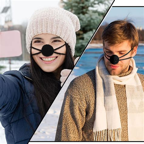 Crochet Nose Cover Handmade Nose Mitten Breathable for Ski Sports (Black) | eBay