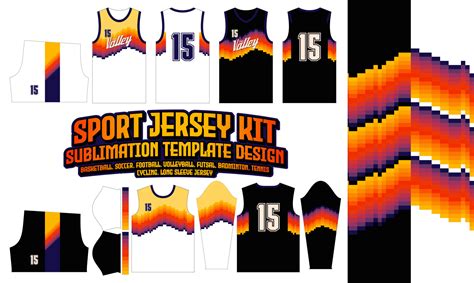 Sport Jersey Phoenix Suns Printing Design pattern Sublimation Soccer Football Badminton 11208718 ...