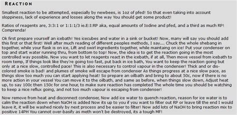 meth synthesis reagent question : r/bizzybees