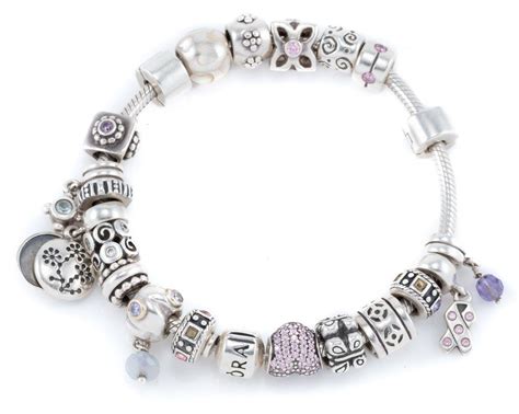 Pandora Charm Bracelet with 21 Charms and Box - Bracelets/Bangles - Jewellery