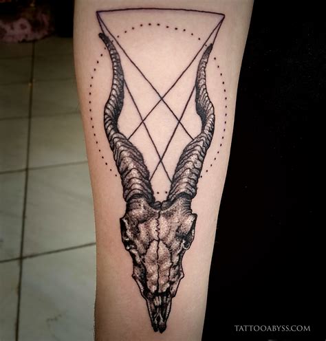 Goat Head Skull Tattoo