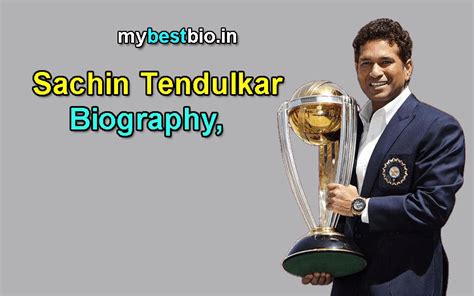 Sachin Tendulkar Biography, Birth Date, Height, Wife, Children, Age ...