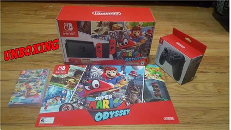 Nintendo Switch unboxing (Super Mario Odyssey Bundle) LIMITED EDITION ...