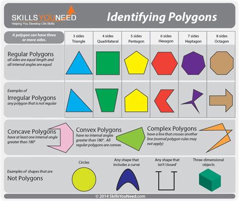 Properties of Polygons | SkillsYouNeed | Regular polygon, Identifying polygons, Irregular polygons