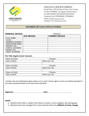 Chai Sacco Forms - Fill Online, Printable, Fillable, Blank | pdfFiller