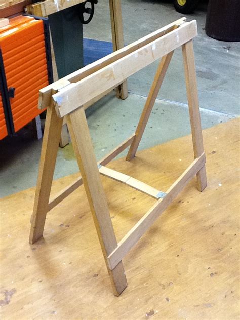 Folding sawhorse stows away - FineWoodworking