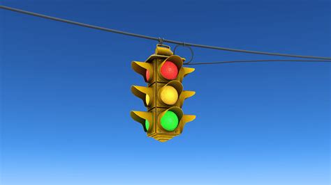 Hanging Traffic Lights 3D asset | CGTrader