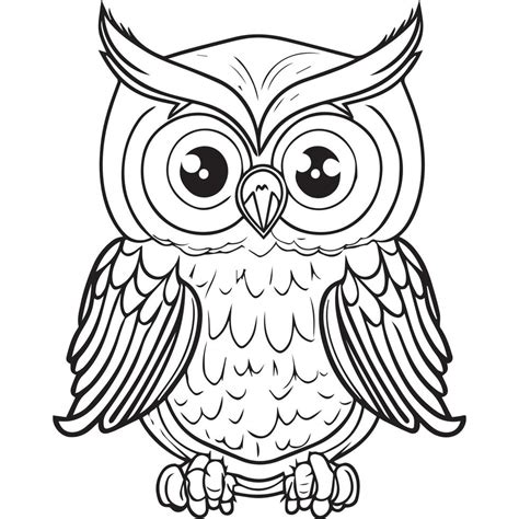 Owls Clipart Black And White