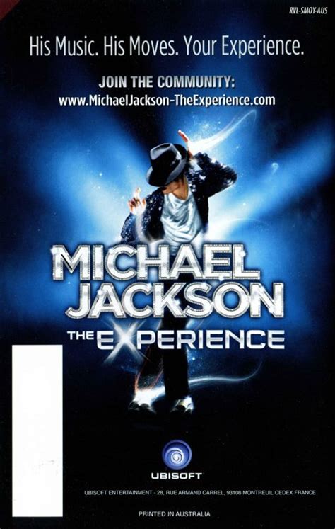 Michael Jackson: The Experience (2010) Wii box cover art - MobyGames