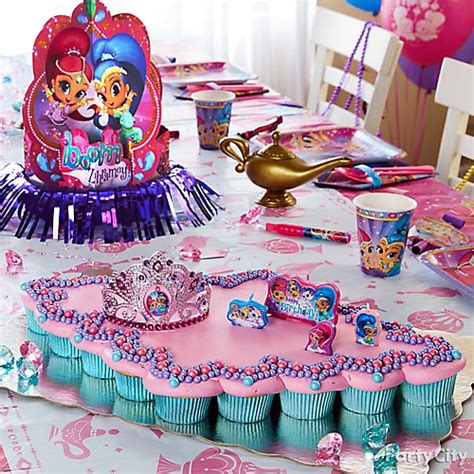 Shimmer and Shine Pull Apart Cupcake Cake Idea - Treat Ideas - Shimmer and Shine Party Ideas ...