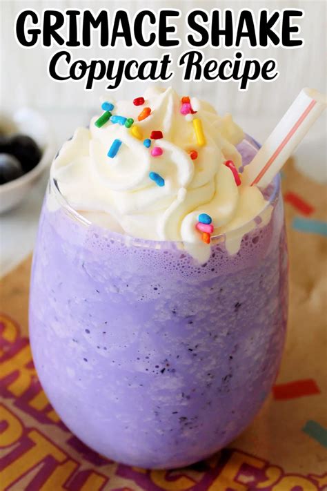 Grimace Shake McDonald’s Copycat Recipe - Marathons & Motivation