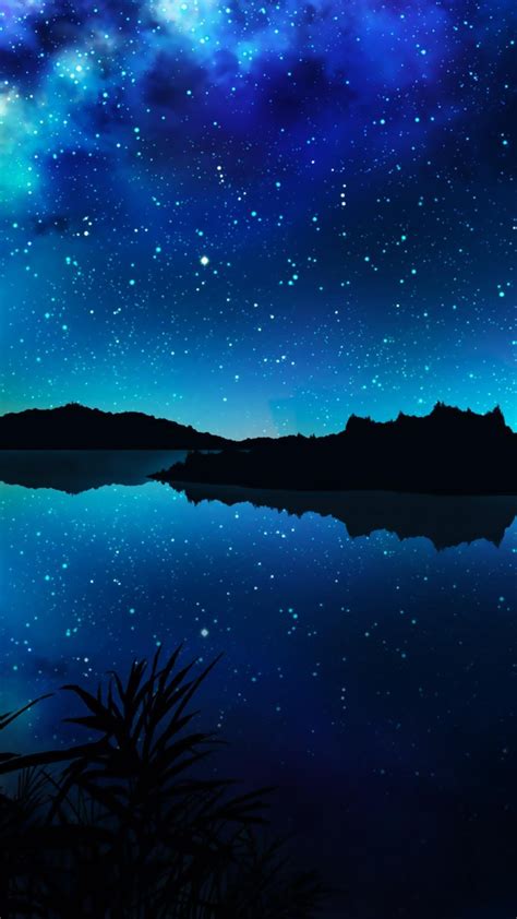 The Starry Night - painting Wallpaper Download | MobCup