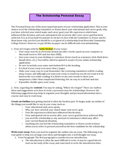 32 College Essay Format Templates & Examples - TemplateArchive