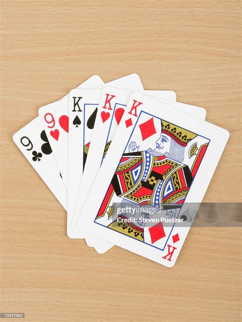 Playing Cards Showing Full House Close Up High-Res Stock Photo - Getty ...