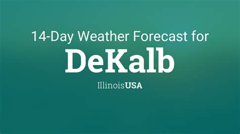 DeKalb, Illinois, USA 14 day weather forecast