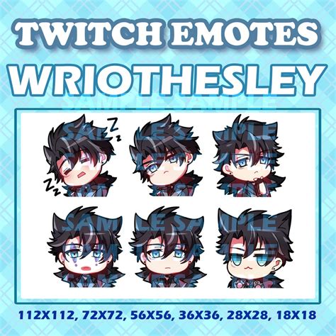 Cute Chibi Genshin Impact Fontaine Wriothesley Emotes Digital Sticker by Hoyoverse for Twitch ...