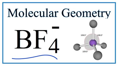 BF4- Molecular Geometry, Bond Angles (and Electron Geometry) - YouTube