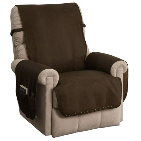 Innovative Textile Solutions 1-Piece Faux Leather Recliner Furniture ...