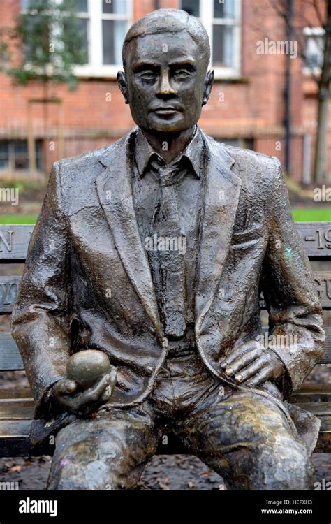 Alan Turing Statue, Manchester Stock Photo - Alamy