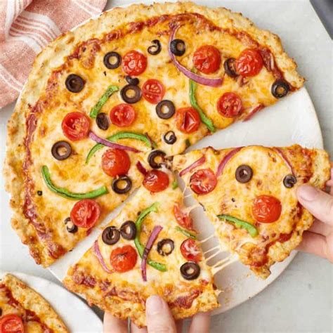 Cheesy Chicken Crust Pizza {Low Carb, High-Protien!} - Feel Good Foodie