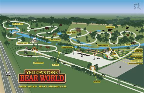 Yellowstone Bear World Vector Map by artbyjpp on DeviantArt