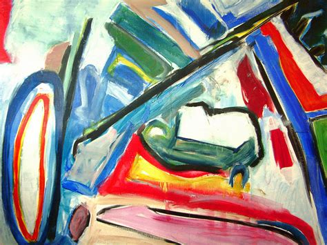 abstract painting, 1989: 'Large Seascape & Diagonal', colo… | Flickr